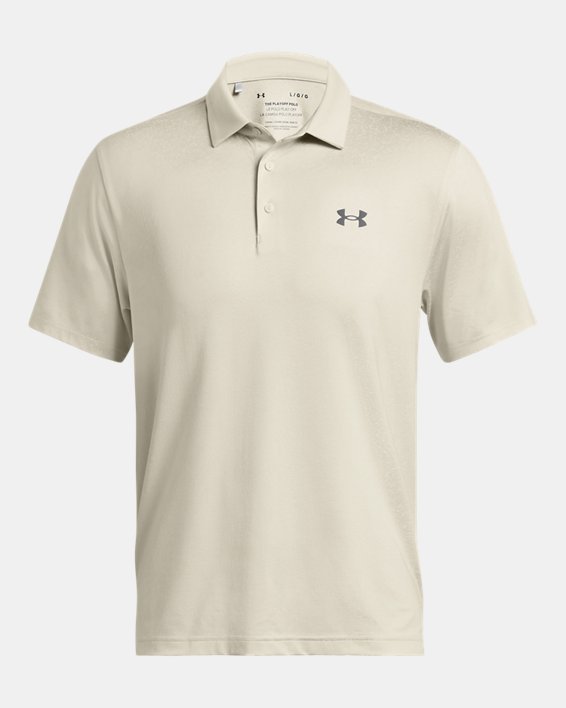 Men's UA Playoff 3.0 Coral Jacquard Polo in Brown image number 3